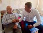 На Черкащині «батьківщинівці» вітали найстарішого жителя округу з Днем народження